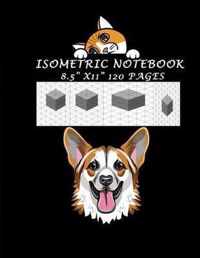 Isometric Notebook - 8.5  X 11  120 Pages: Isometric Drawing Graph Paper Notebook