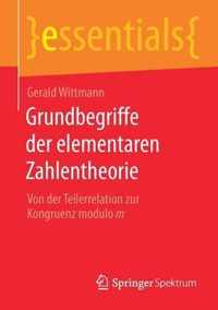 Grundbegriffe der elementaren Zahlentheorie