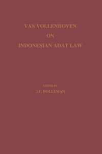 Van Vollenhoven on Indonesian Adat Law