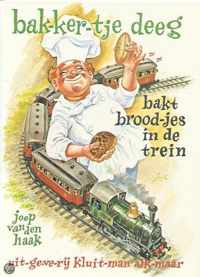 Bakkertje deeg bakt broodjes in de trein