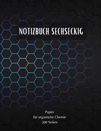 Notizbuch sechseckig - Papier fur organische Chemie 200 Seiten