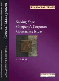 Solving Your Company's Corporate Governance Issues