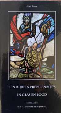 Een bijbels prentenboek in glas en lood