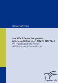 Usability Untersuchung eines Internetauftrittes nach DIN EN ISO 9241