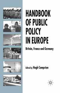 Handbook of Public Policy in Europe