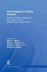 The Handbook of Work Analysis