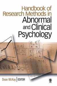 Handbook of Research Methods in Abnormal and Clinical Psychology