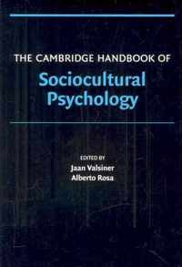 The Cambridge Handbook of Sociocultural Psychology