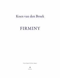 Koen van den Broek. Firminy - Paperback (9789463939348)
