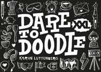 Dare to Doodle XXL Boek + 1 Doodle Oefenblok A5 Oblong Formaat, Wire-O gebonden kleur omslag: Zwart