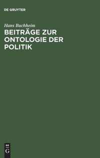 Beitrage Zur Ontologie Der Politik