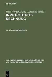 Input-Output-Rechnung: Input-Output-Tabellen