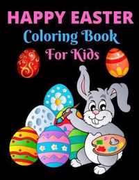 Happy Easter Coloring Book For Kids