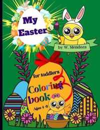 My Easter Coloring book for toddlers ages 4-6