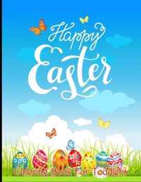 Happy Easter Coloring Book For Toddlers