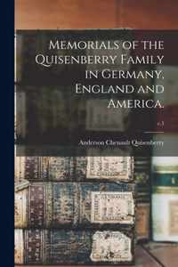 Memorials of the Quisenberry Family in Germany, England and America.; c.1