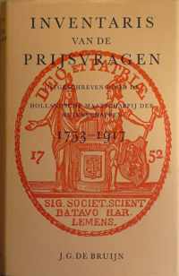 Inventaris van de prijsvragen uitgeschreven door de Hollandsche Maatschappij der Wetenschappen 1753-1917