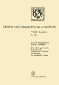 Die Verfassungstheoretische Unterscheidung Von Staat Und Gesellschaft Als Bedingung Der Individuellen Freiheit