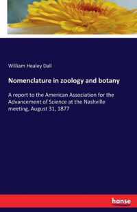 Nomenclature in zoology and botany