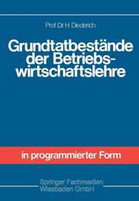 Grundtatbestande Der Betriebswirtschaftslehre