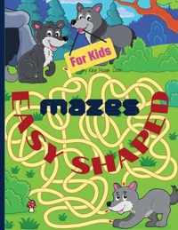 Easy shaped Mazes for kids