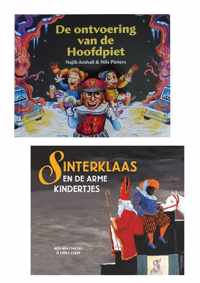 2x platenboek - Sinterklaas en de arme kindertjes - Ontvoering van de hoofdpiet