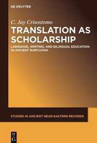 Translation as Scholarship