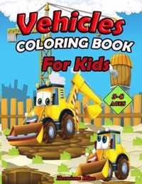 Vehicles coloring Book for kids