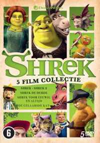 Shrek 1 - 4 + De Gelaarsde Kat (20th Anniversary)