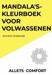 Mandala's-kleurboek voor volwassenen-Kleuren Makkelijk-A5 Mini- Allets Comfort