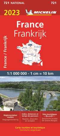 Michelin 721 Frankrijk 2023 - Paperback (9782067257986)