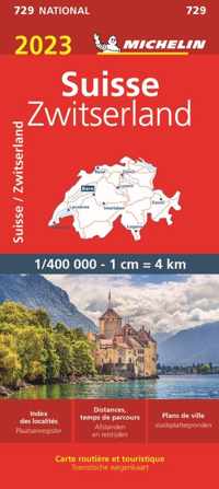 Michelin 729 Zwitserland 2023 - Paperback (9782067258303)