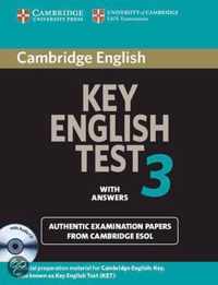 Cambridge Key English Test 3 Self Study Pack