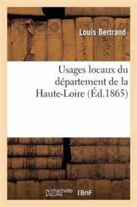 Usages Locaux Du Département de la Haute-Loire