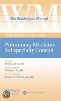 The Washington Manual Pulmonary Medicine Subspecialty Consult