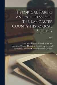 Historical Papers and Addresses of the Lancaster County Historical Society; 16-17