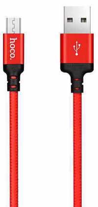 Hoco X14-M1R Charge&Synch Micro USB oplaadkabel Rood 1 meter