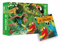 Red de planeet - puzzel + boek  -   De Amazone - Red de planeet - puzzel en boek