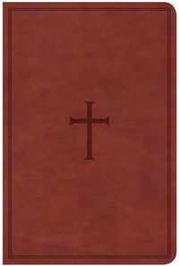 CSB Compact Ultrathin Bible, Brown LeatherTouch, Indexed