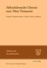 Althochdeutsche Glossen Zum Alten Testament