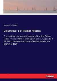 Volume No. 1 of Palmer Records