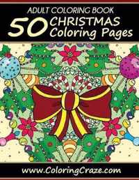 50 Christmas Coloring Pages, Coloring Books for Adults