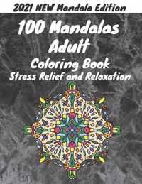 2021 NEW Mandalas Adult Coloring Book Stress Relief and Relaxation