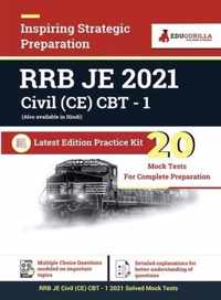 RRB JE Civil (CE) CBT- 1 2021 20 Mock Test Latest Edition Practice Kit