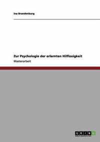 Zur Psychologie der erlernten Hilflosigkeit