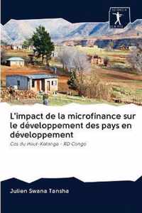 L'impact de la microfinance sur le developpement des pays en developpement