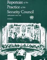 Repertoire of the Practice of the Security Council