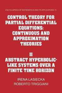 Encyclopedia of Mathematics and its Applications Control Theory for Partial Differential Equations
