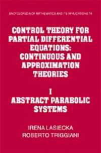 Encyclopedia of Mathematics and its Applications Control Theory for Partial Differential Equations