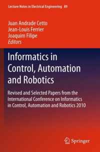 Informatics in Control, Automation and Robotics